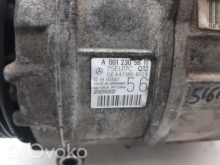 Mercedes-Benz CLC CL203 Kompresor / Sprężarka klimatyzacji A/C 0012305611