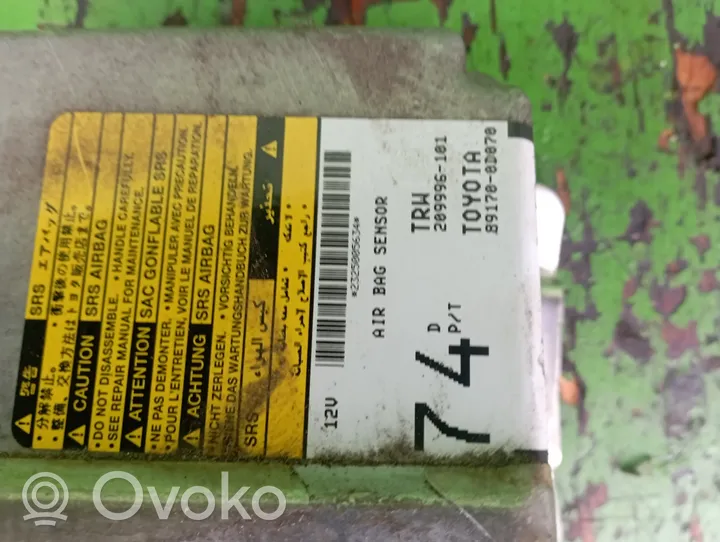 Toyota Yaris Oro pagalvių valdymo blokas 891700D070