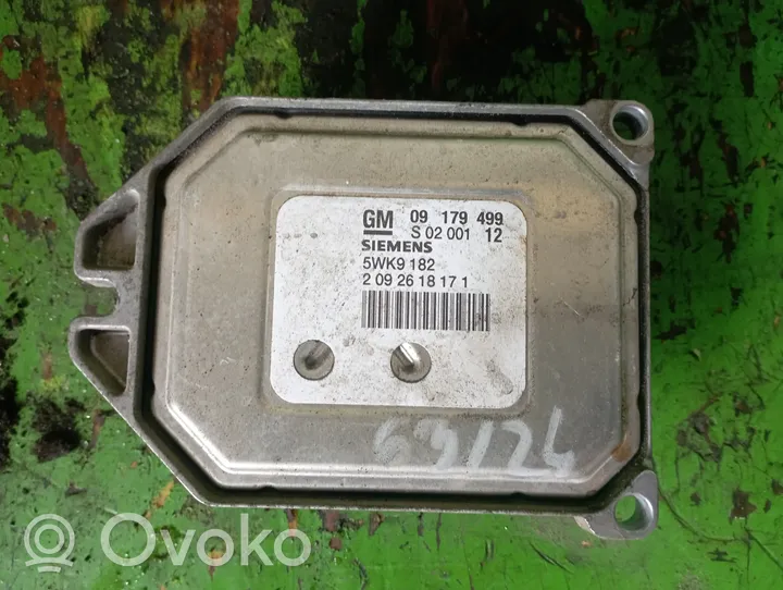 Opel Vectra C Unité de commande, module ECU de moteur 5WK9182