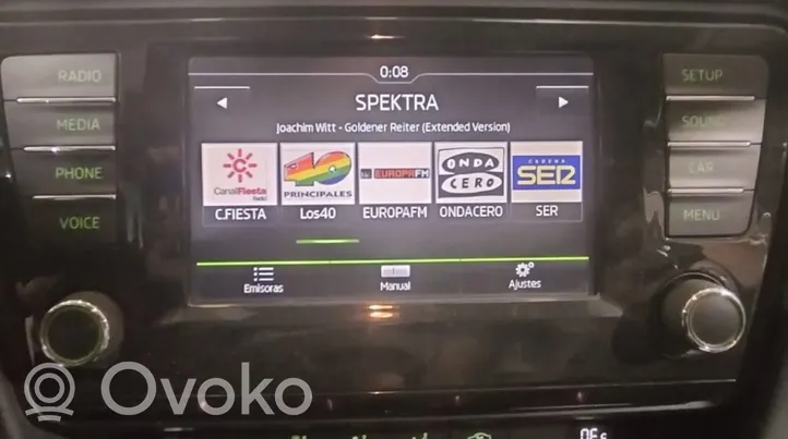 Skoda Octavia Mk3 (5E) Écran d'affichage supérieur 5E0919605HBIO