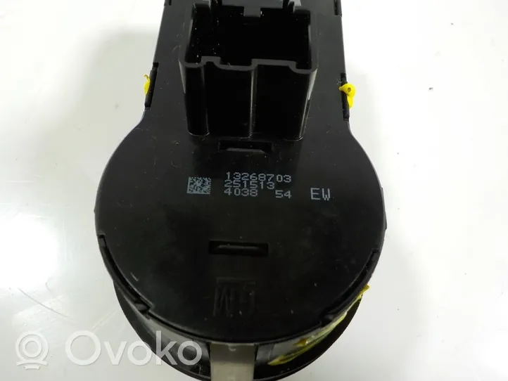 Opel Astra J Interruttore di regolazione dell’illuminazione del quadro 13268703