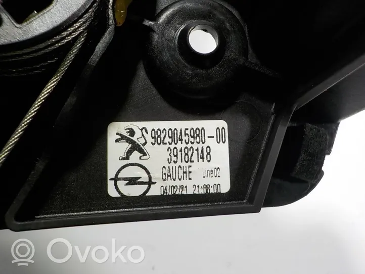 Peugeot 208 Mechanizm podnoszenia szyby tylnej bez silnika 9829045980