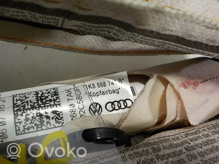 Volkswagen Scirocco Poduszka powietrzna Airbag drzwi przednich 1K8880741B