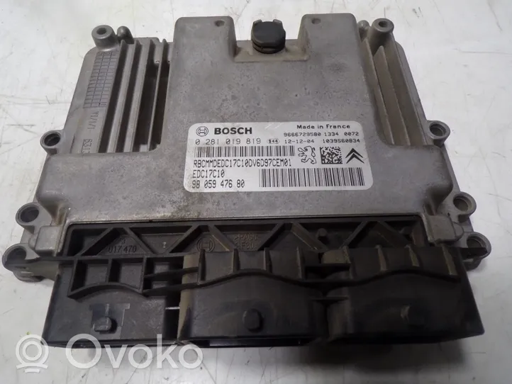 Citroen C-Elysée Calculateur moteur ECU 1609339680