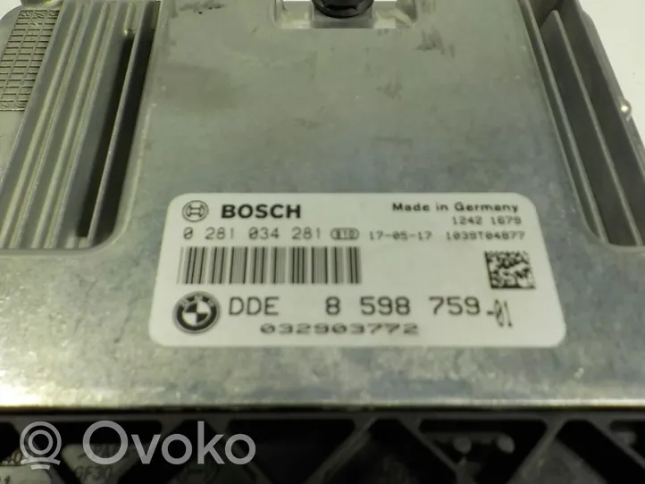 BMW 3 F30 F35 F31 Sterownik / Moduł ECU 13618576522