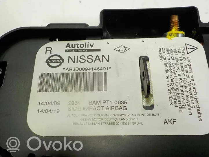 Nissan Qashqai+2 Airbag latéral 985H0JD00A