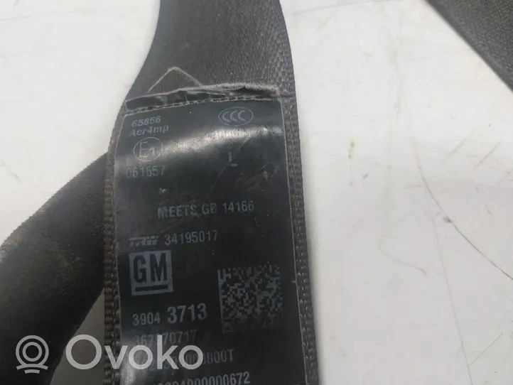 Opel Astra K Rear seatbelt 39059589