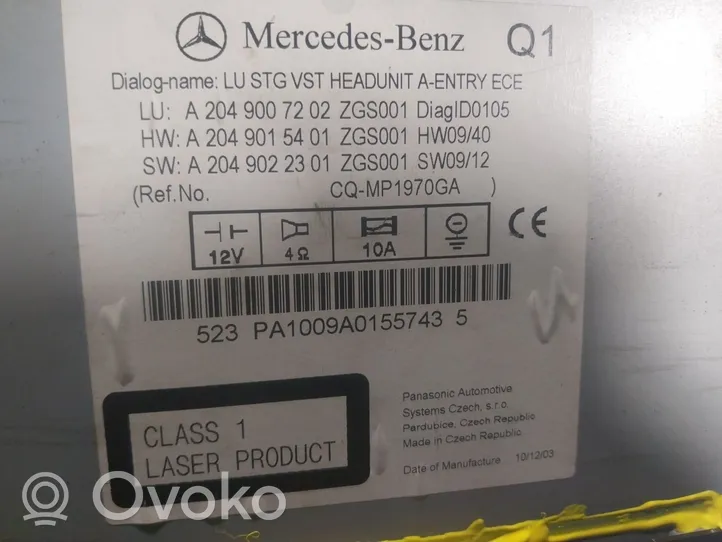 Mercedes-Benz CLK AMG A208 C208 Unité de contrôle son HiFi Audio A2049007202