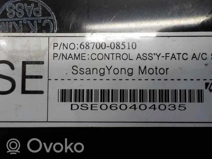 SsangYong Rexton Ilmastoinnin ohjainlaite 