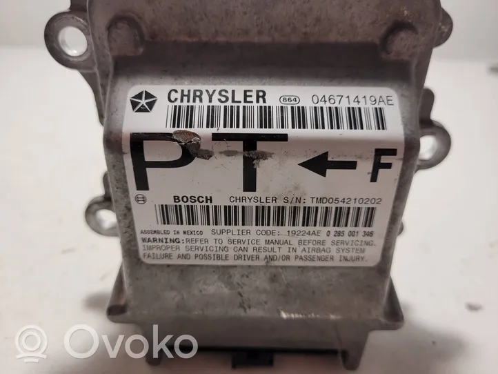 Chrysler PT Cruiser Airbag control unit/module 04671419AE