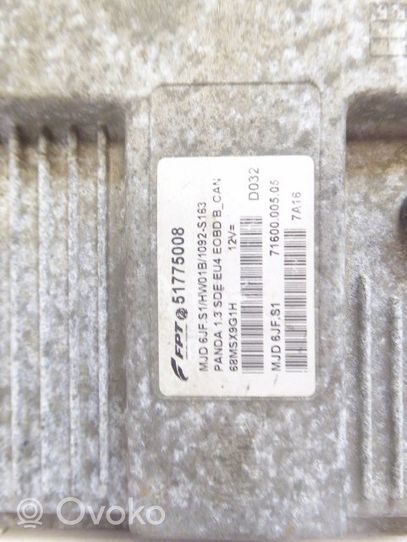 Fiat Panda II Komputer / Sterownik ECU i komplet kluczy 