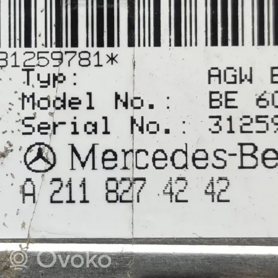 Mercedes-Benz E W211 Amplificateur de son A2118274242