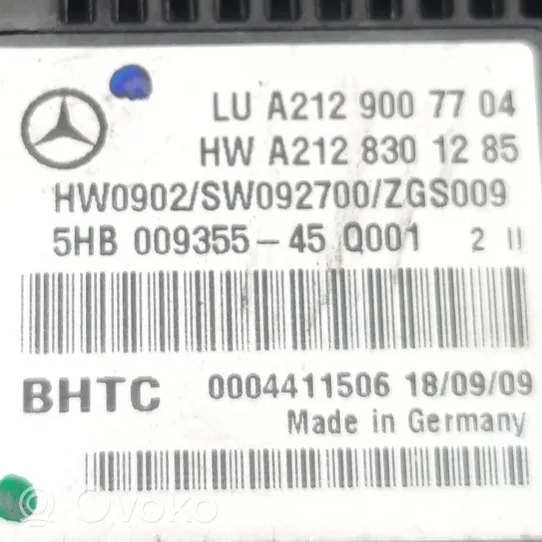 Mercedes-Benz E W212 Panel klimatyzacji A2128301285