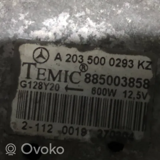 Mercedes-Benz C W203 Jäähdyttimen jäähdytinpuhallin A2035000293