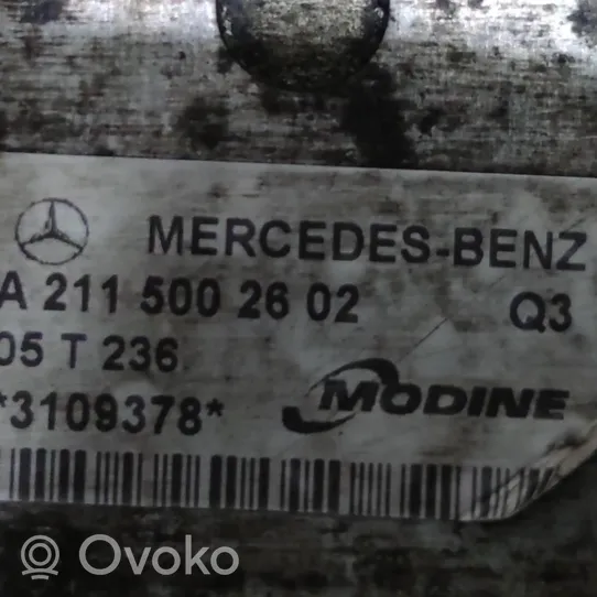 Mercedes-Benz E W211 Intercooler radiator A2115002602