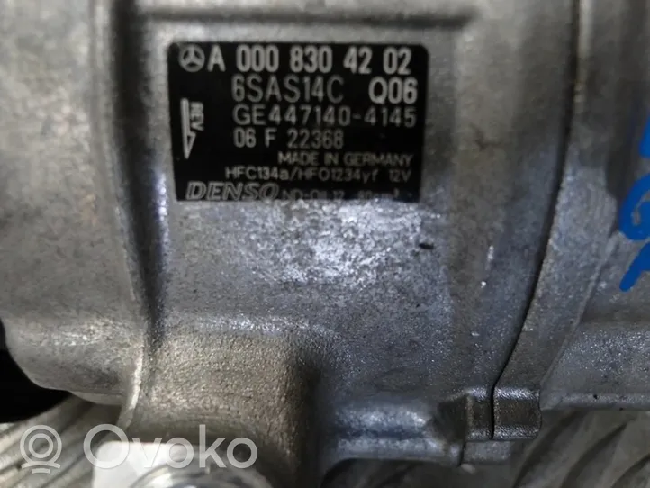 Mercedes-Benz GLA H247 Ilmastointilaitteen kompressorin pumppu (A/C) A0008304202