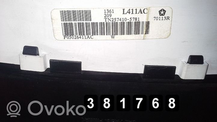 Chrysler 300M Tachimetro (quadro strumenti) TN2574105781