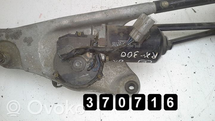 Lexus RX 300 Tringlerie et moteur d'essuie-glace avant 85110-48030