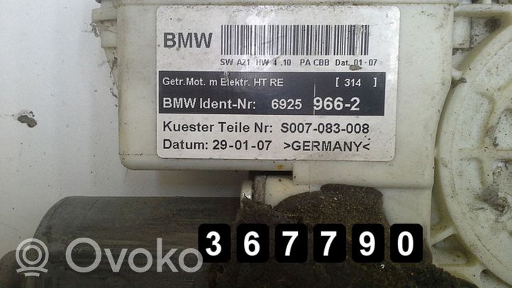 BMW X3 E83 Alzacristalli della portiera anteriore con motorino 6925966-2