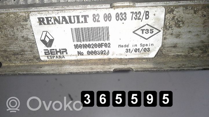 Renault Vel Satis Välijäähdyttimen jäähdytin 3000DCI8200033732B