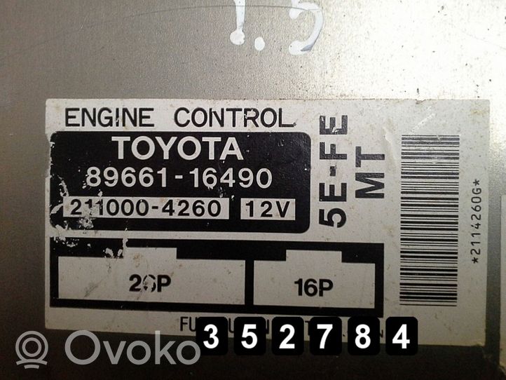 Toyota Paseo (EL54) II Centralina/modulo del motore 89661-16490