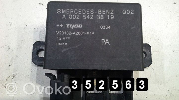 Mercedes-Benz E W211 Relè sistema antibloccaggio ABS 0025423819
