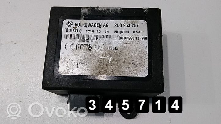 Volkswagen II LT Sterownik / Moduł ECU 2D0953257