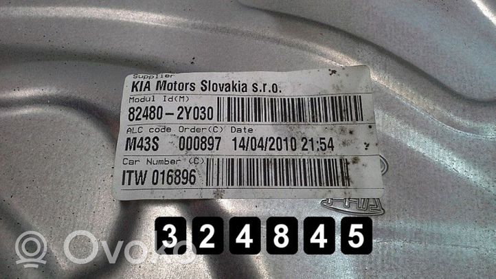 Hyundai ix35 Alzacristalli della portiera anteriore con motorino 82480-2Y030