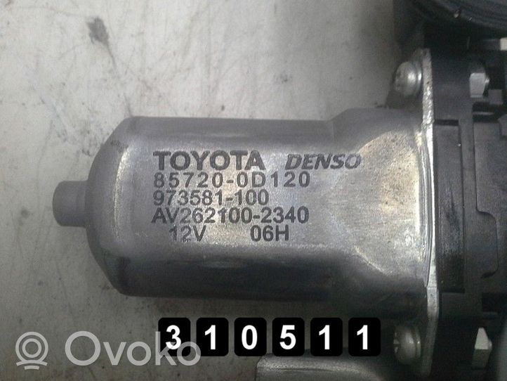 Toyota Yaris Etuoven ikkunan nostin moottorilla 85720-0D120