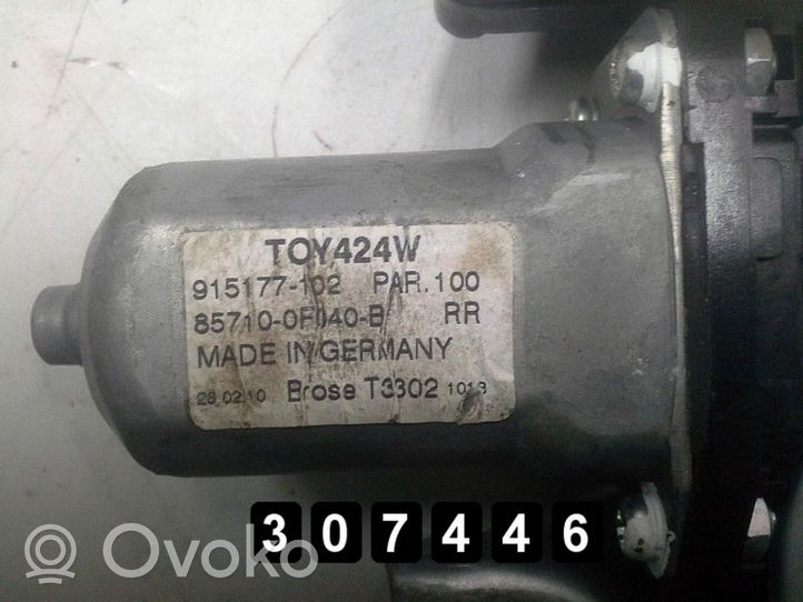 Toyota Verso Etuoven ikkunan nostin moottorilla 915177-102