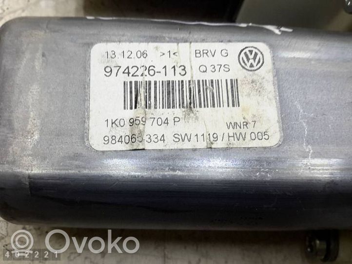 Volkswagen PASSAT Silniczek podnoszenia szyby drzwi tylnych 1K0959704P
