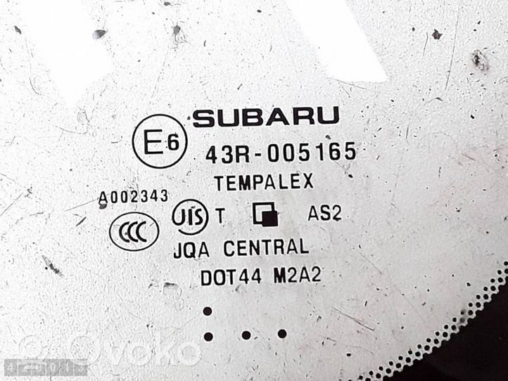 Subaru Forester SH Vetro del deflettore posteriore 43R005165