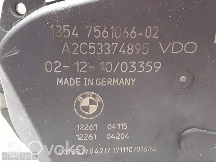 BMW 1 E82 E88 Przepustnica elektryczna 1354756106602