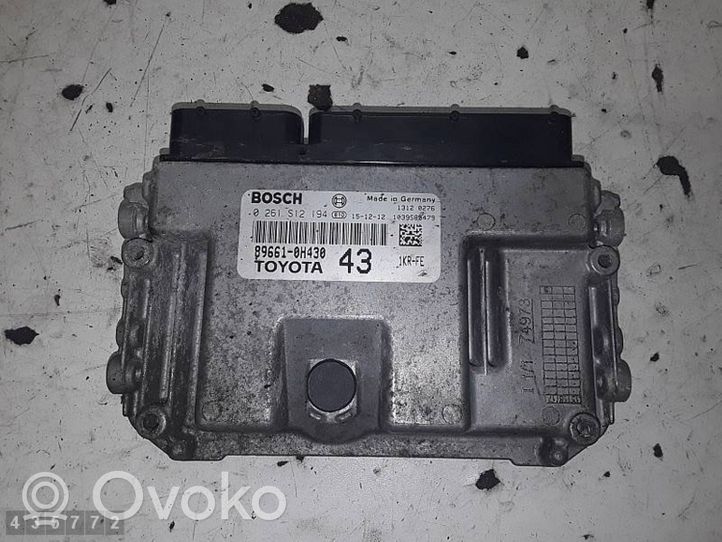 Toyota Aygo AB40 Variklio valdymo blokas 896610H430