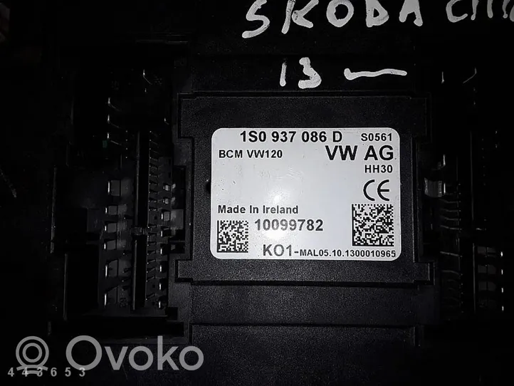 Skoda Citigo Moduł / Sterownik komfortu 1S0937086D