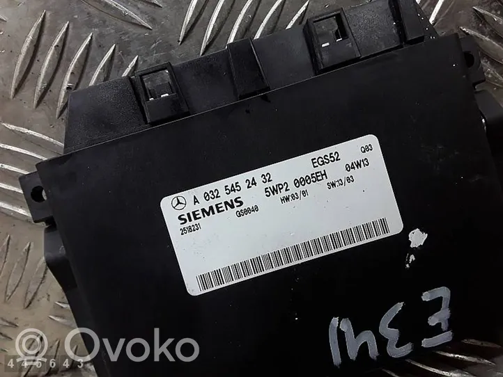 Mercedes-Benz E AMG W211 Gearbox control unit/module A0325452432