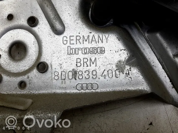 Audi A4 S4 B5 8D Mécanisme lève-vitre de porte arrière avec moteur 8d0839400a