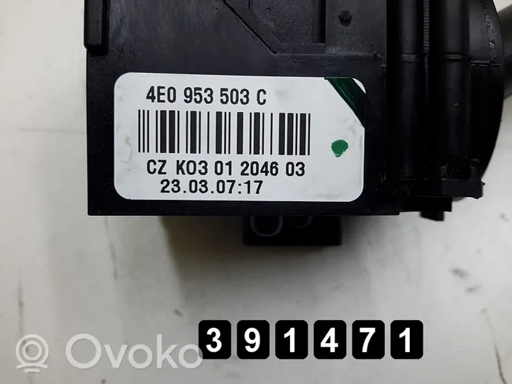 Audi A6 S6 C6 4F Wiper switch 4E0953503C