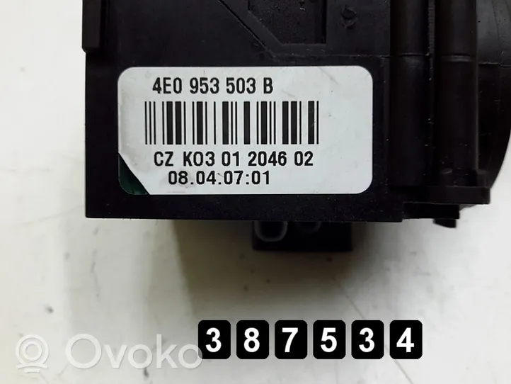 Audi A8 S8 D3 4E Interruptor del limpiaparabrisas 4e0953503b