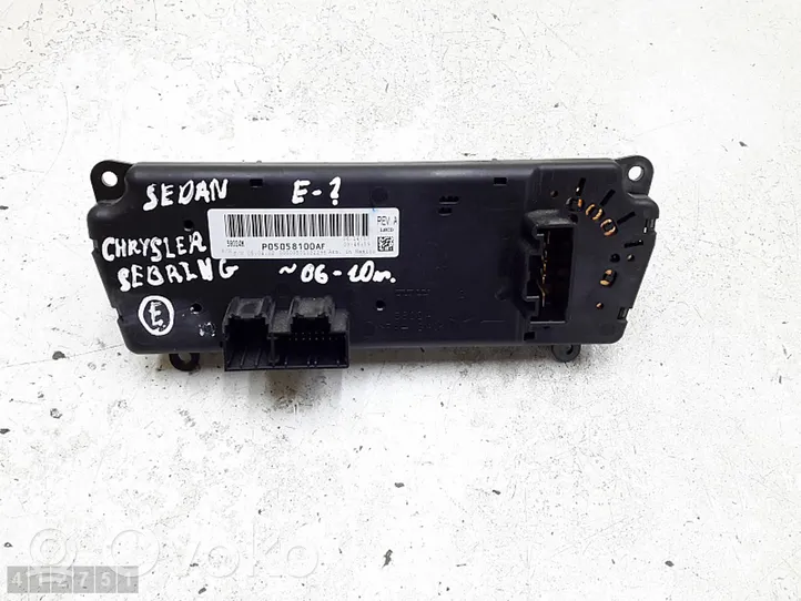 Chrysler Sebring (ST-22 - JR) Climate control unit p05058100af