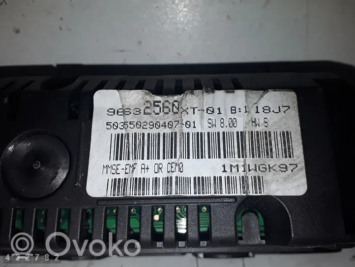 Citroen C3 Monitor / wyświetlacz / ekran 96632560