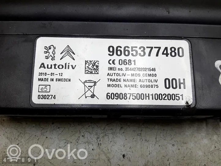 Citroen C5 Bluetoothin ohjainlaite/moduuli 9665377480