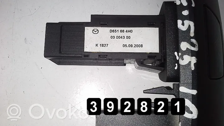 Mazda 2 Przycisk świateł awaryjnych d651664h0