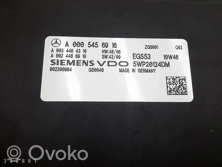 Mercedes-Benz E C207 W207 Pavarų dėžės valdymo blokas a0005456916