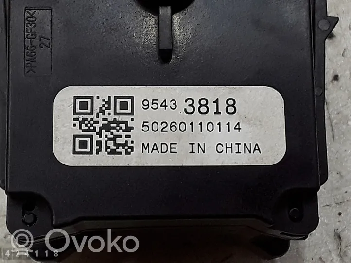 Opel Astra J Wiper switch 95433818