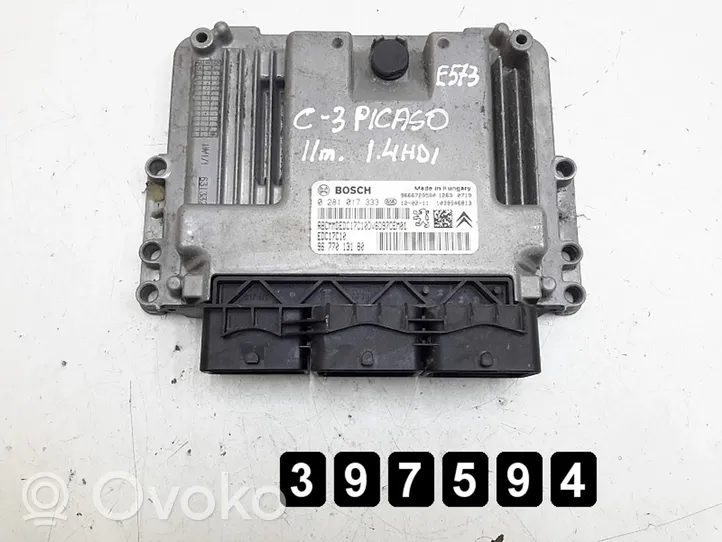 Citroen C3 Picasso Kit centralina motore ECU e serratura 