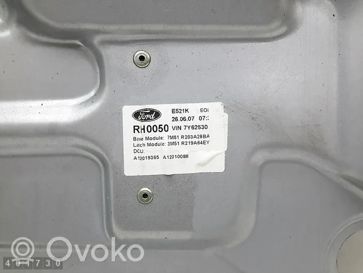 Ford C-MAX I Elektryczny podnośnik szyby drzwi tylnych 7M51R203A28BA