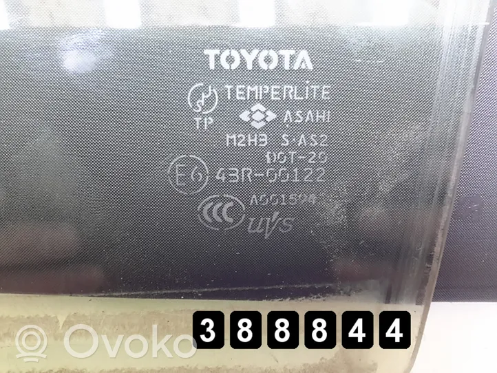 Toyota Prius (XW20) Vetro del finestrino della portiera posteriore e643r00122