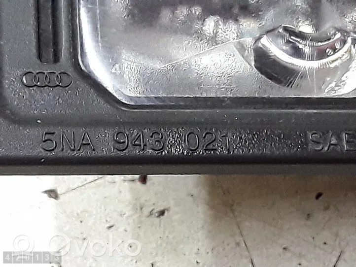 Volkswagen Sharan Lampa oświetlenia tylnej tablicy rejestracyjnej 5na943021