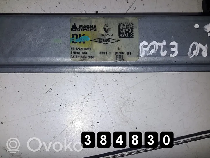 Renault Sandero II Elektryczny podnośnik szyby drzwi tylnych 827211031r